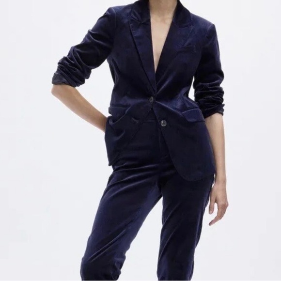 GAP Navy Velvet Blazer - Picture 1 of 5